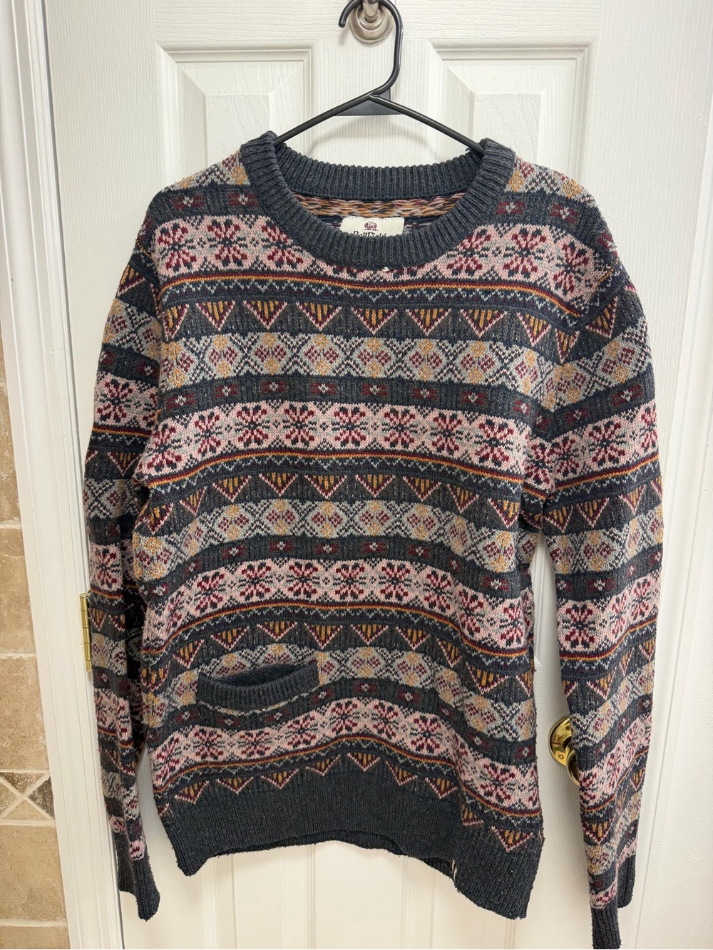 Bellfield Crewneck Sweater Multicolor Fair Isle